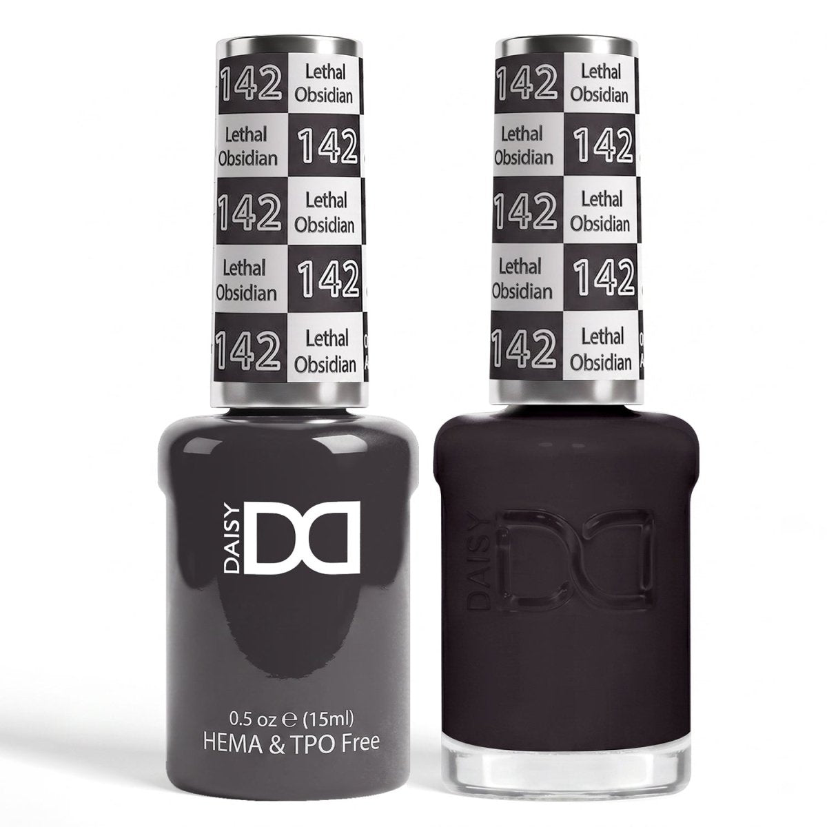 DND HEMA & TPO Free Gel Duo 142 Lethal Obsidian - DTK Nail Supply