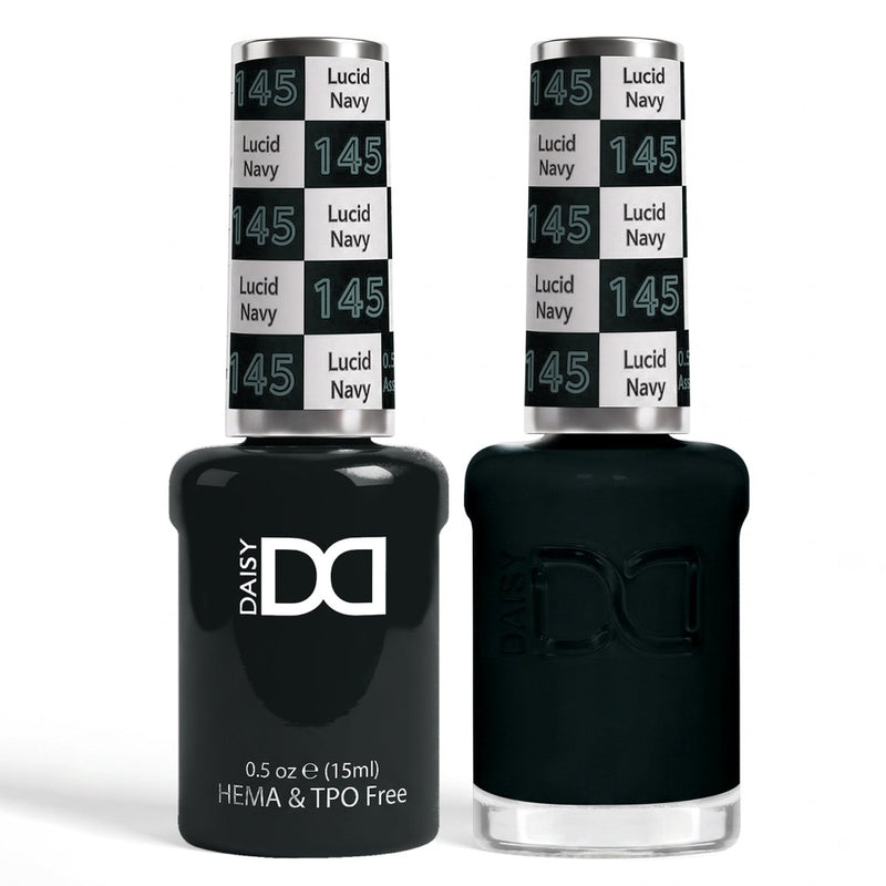 DND HEMA & TPO Free Gel Duo 145 Lucid Navy - DTK Nail Supply