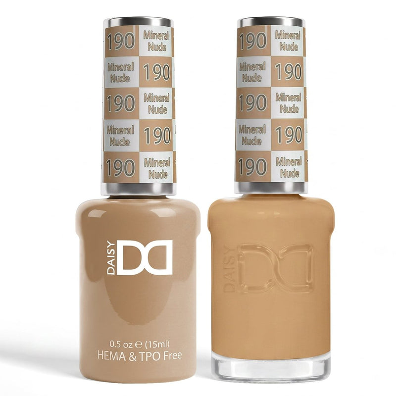 DND HEMA & TPO Free Gel Duo 190 Mineral Nude - DTK Nail Supply