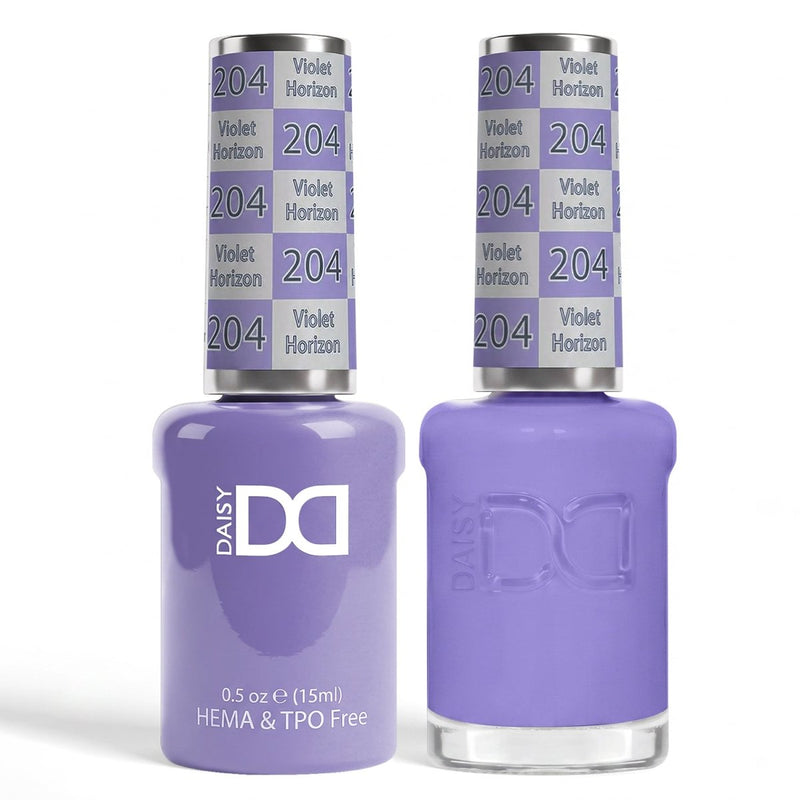 DND HEMA & TPO Free Gel Duo 204 Violet Horizon - DTK Nail Supply