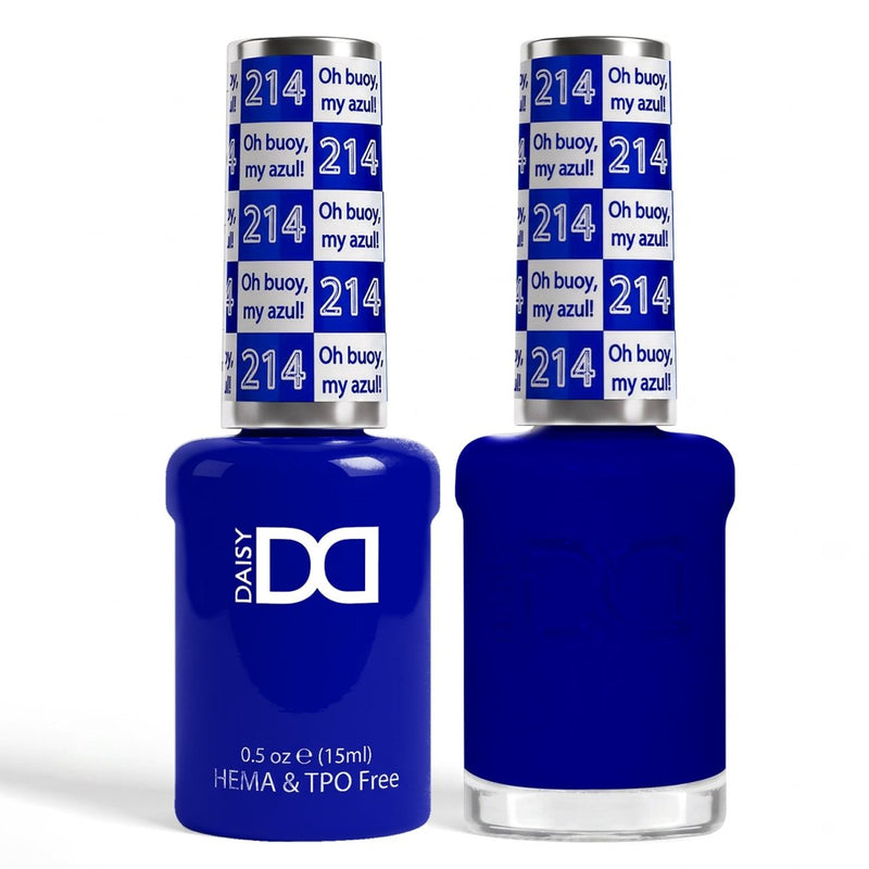 DND HEMA & TPO Free Gel Duo 214 Oh Buoy, My Azul! - DTK Nail Supply