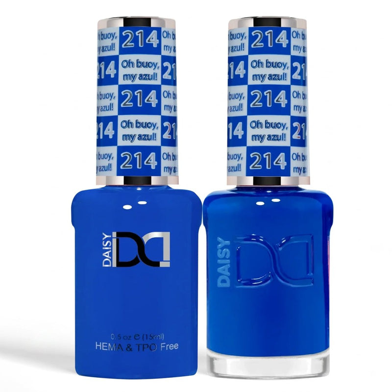 DND HEMA & TPO Free Gel Duo 214 Oh Buoy, My Azul! - DTK Nail Supply
