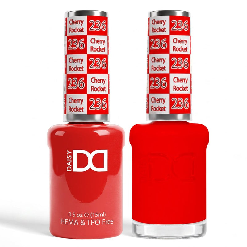 DND HEMA & TPO Free Gel Duo 236 Cherry Rocket - DTK Nail Supply