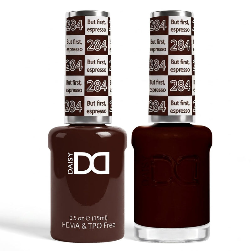 DND HEMA & TPO Free Gel Duo 284 But First Espresso - DTK Nail Supply