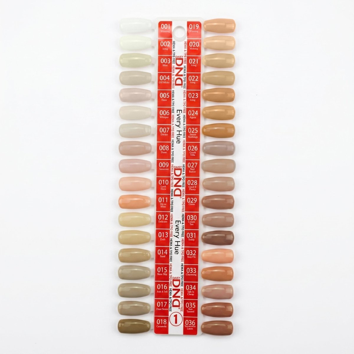 DND HEMA & TPO Free Gel Nail Polish Duo - Part 01 - Set of 36 Colors - Every Hue - DTK Nail Supply