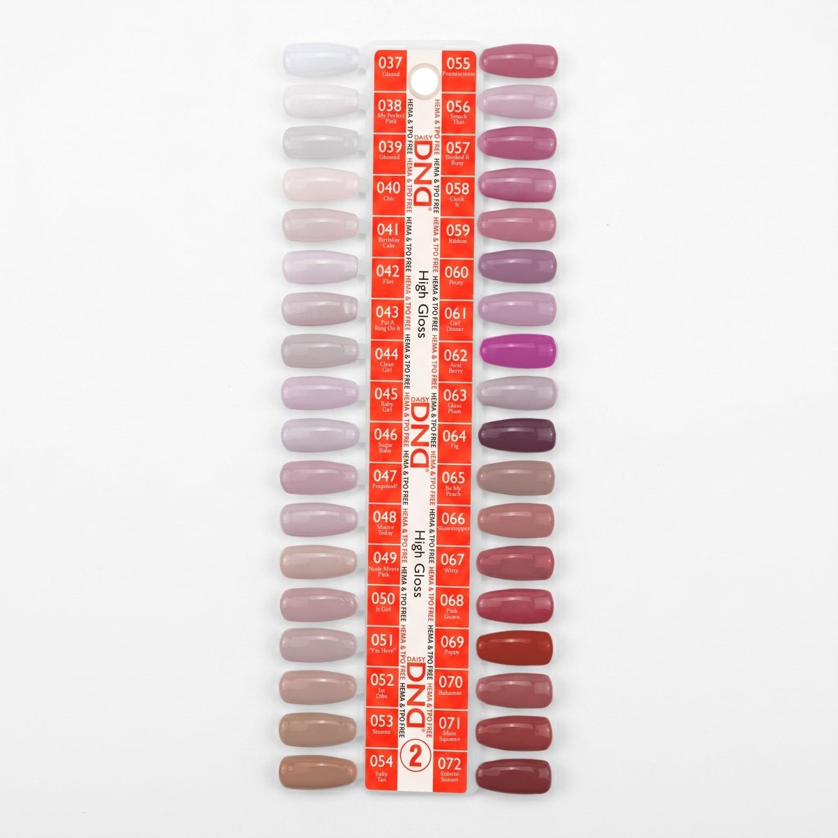 DND HEMA & TPO Free Gel Nail Polish Duo - Part 02 - Set of 36 Colors - High Gloss - DTK Nail Supply