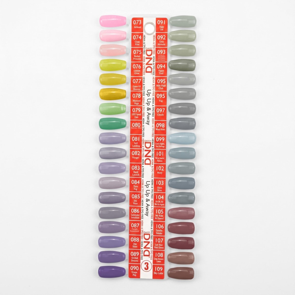 DND HEMA & TPO Free Gel Nail Polish Duo - Part 03 - Set of 36 Colors - Up Up & Away - DTK Nail Supply