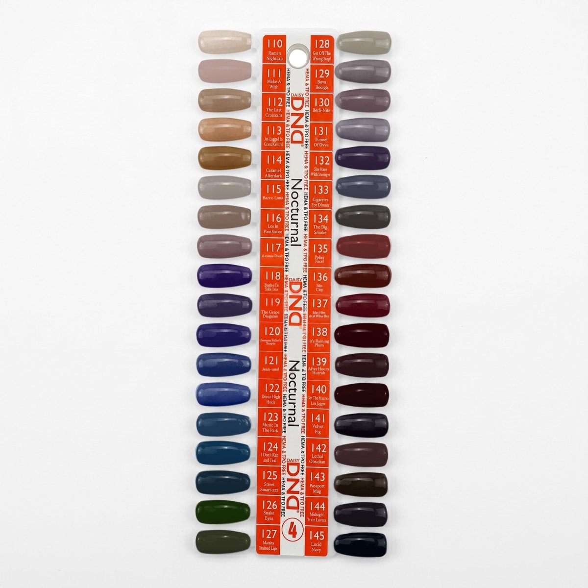 DND HEMA & TPO Free Gel Nail Polish Duo - Part 04 - Set of 36 Colors - Nocturnal - DTK Nail Supply