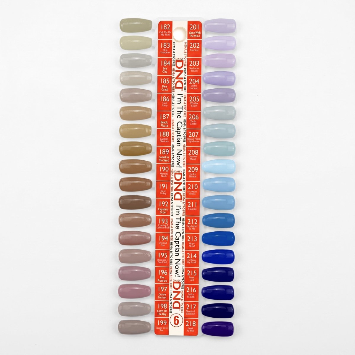 DND HEMA & TPO Free Gel Nail Polish Duo - Part 06 - Set of 36 Colors - I'm The Captian Now! - DTK Nail Supply