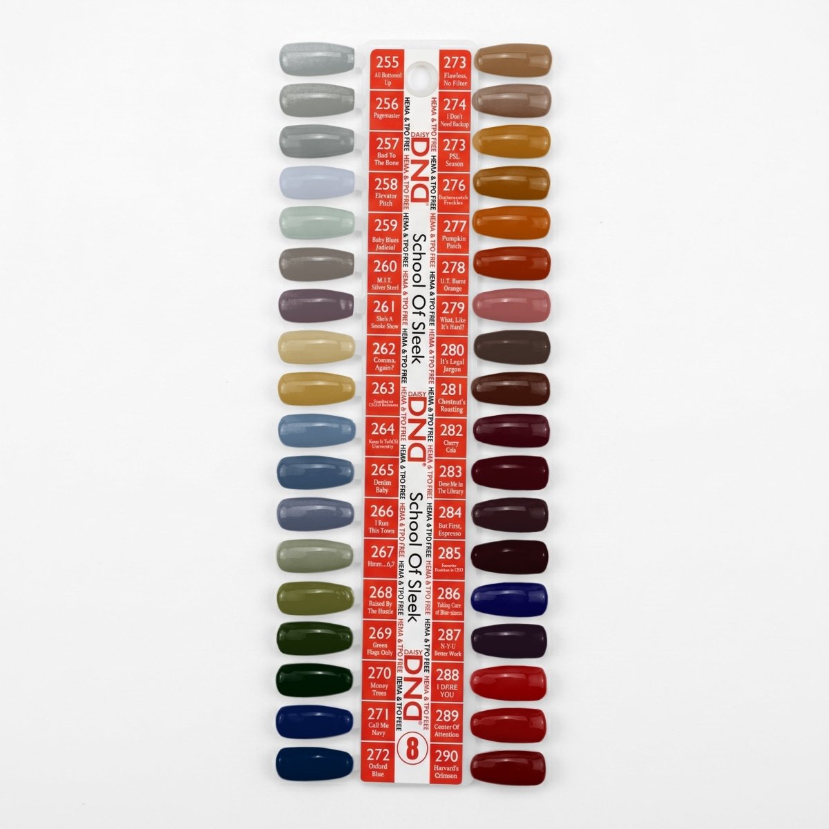 DND HEMA & TPO Free Gel Nail Polish Duo - Part 08 - Set of 36 Colors - School Of Sleek - DTK Nail Supply