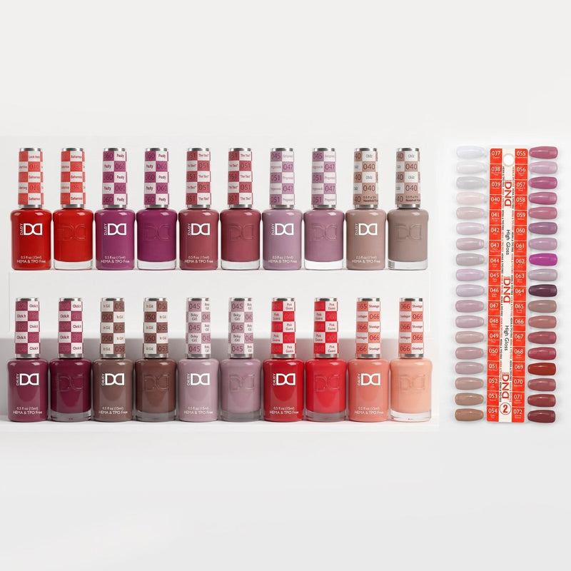 DND HEMA & TPO Free Part 02 High Gloss — 36 Duo Set - DTK Nail Supply