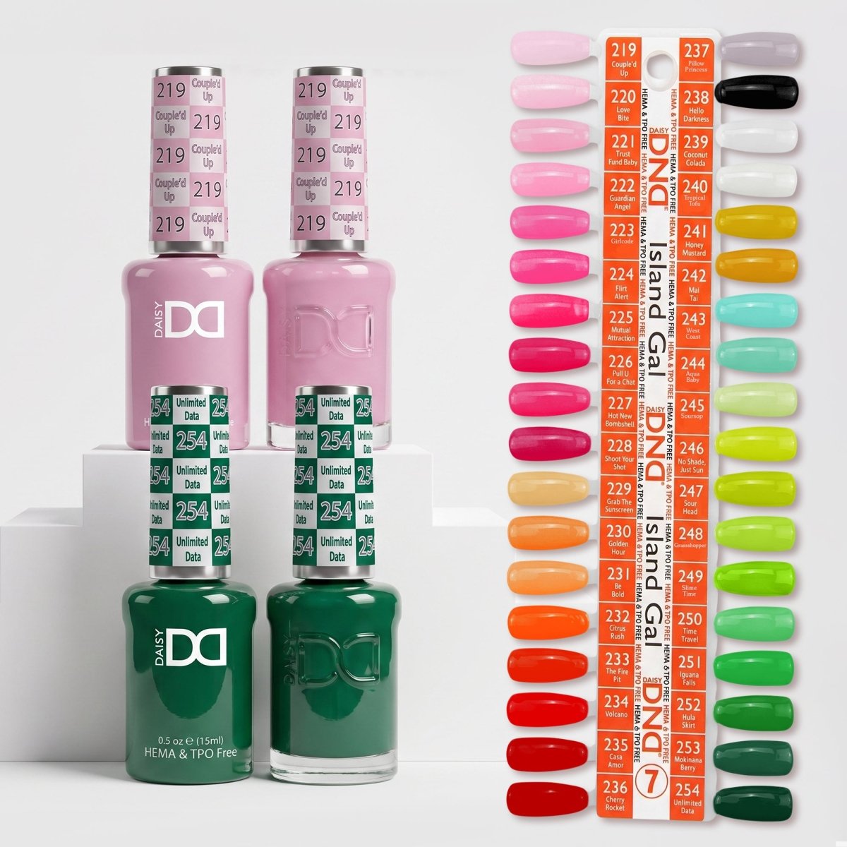 DND HEMA & TPO Free Part 07 Island Gal — 36 Duo Set - DTK Nail Supply