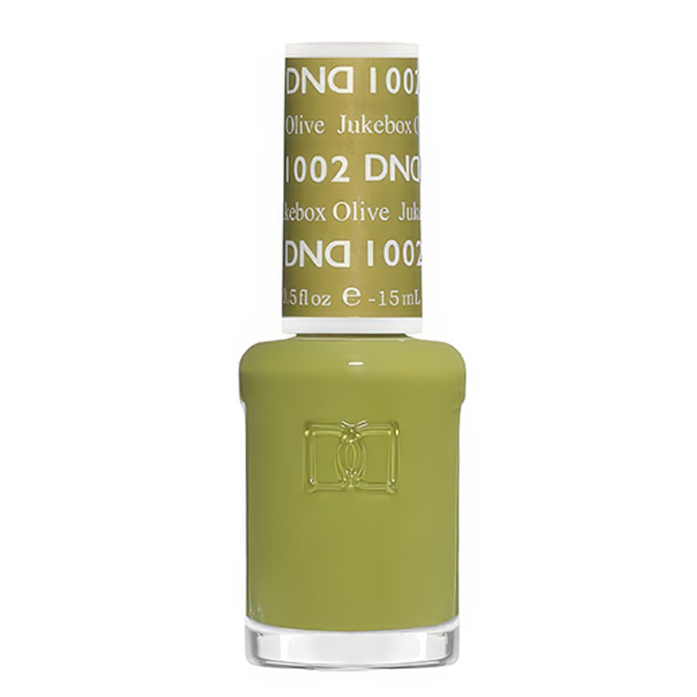 DND Nail Lacquer - 1002 Jukebox Olive - DTK Nail Supply