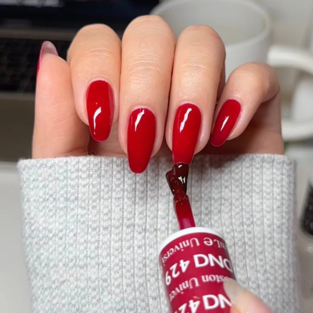 DND Nail Lacquer - 429 Boston University Red - DTK Nail Supply