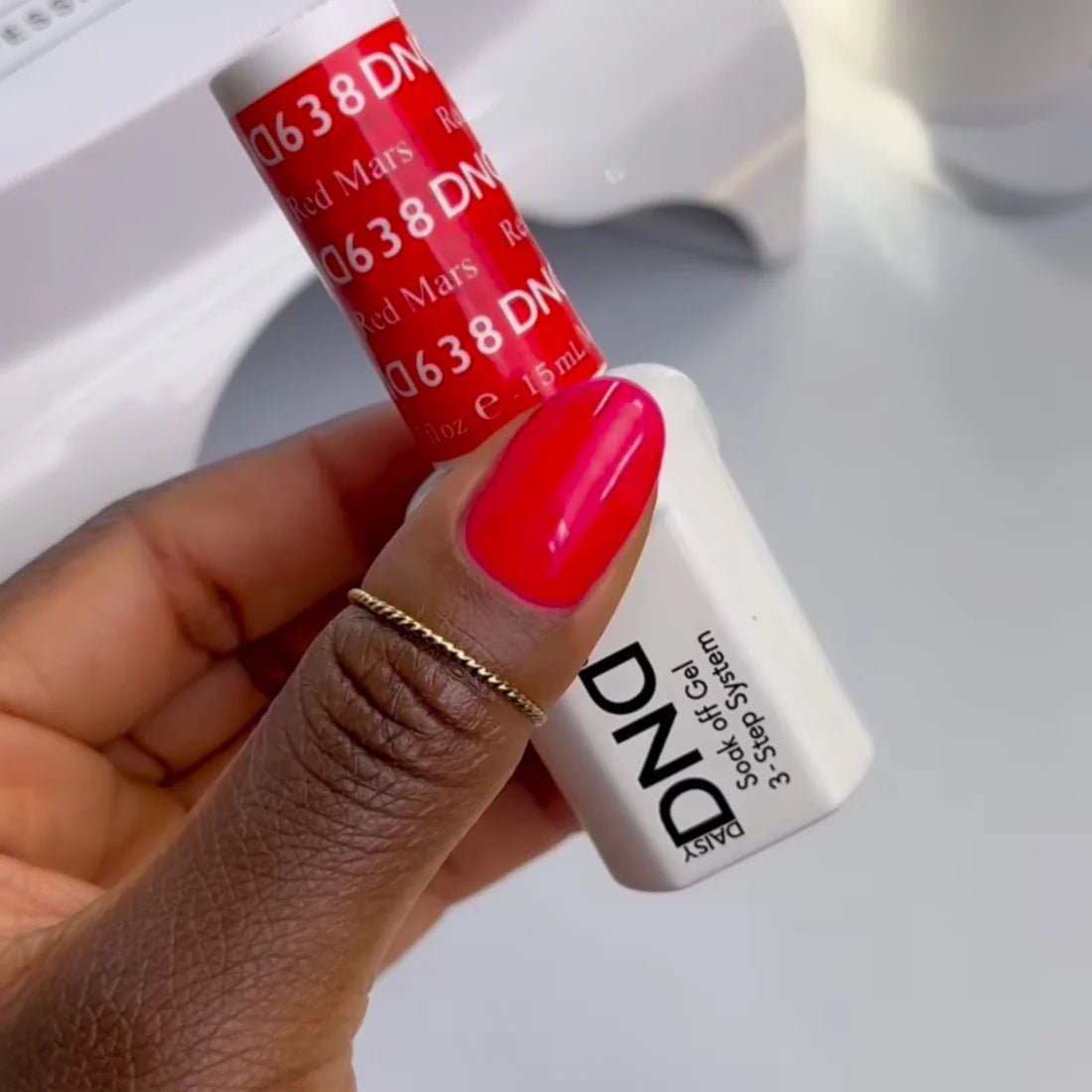 DND Nail Lacquer - 637 Lucky Red - DTK Nail Supply