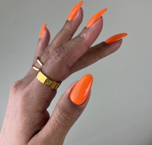 DND Nail Lacquer - 713 Orange Sherbet - DTK Nail Supply