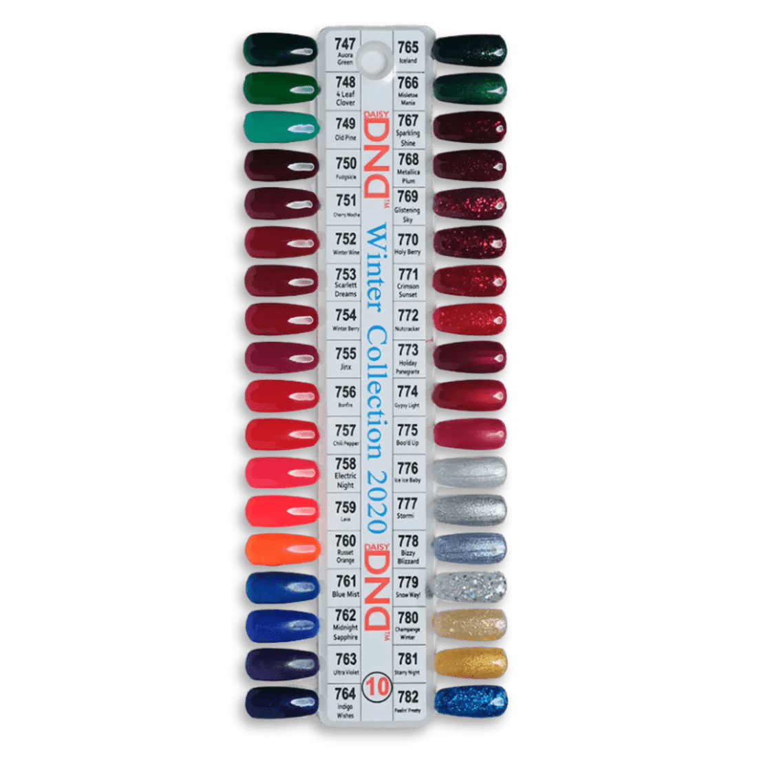 DND Part 10 Gel Polish - Set of 31 Winter Collection - DTK Nail Supply