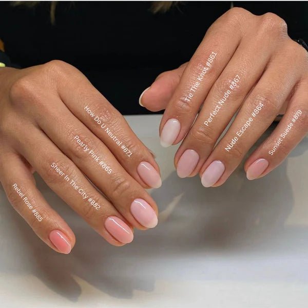 DND Part 13 - Set of 28 Gel & Lacquer Combos - Sheer Collection - DTK Nail Supply