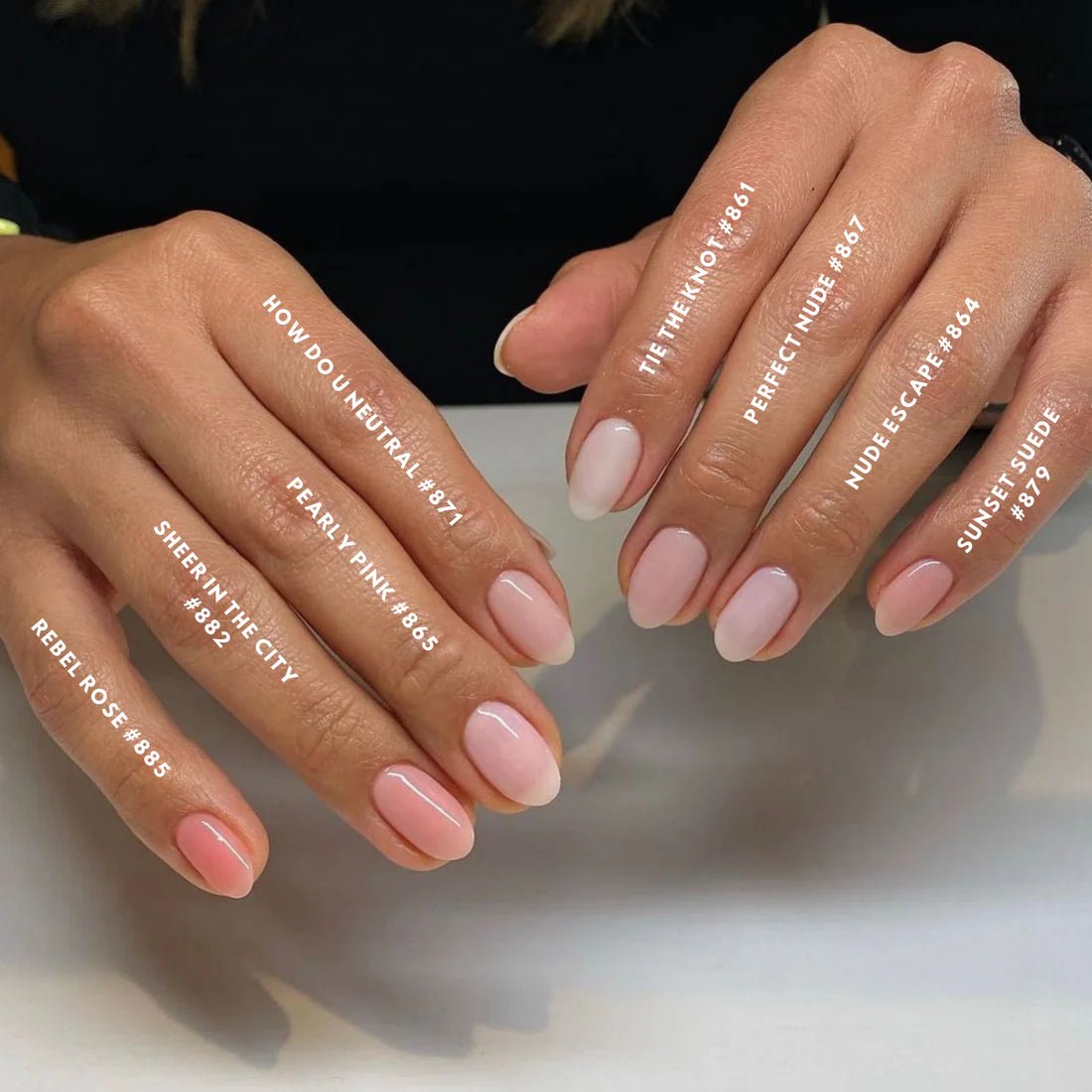 DND Part 13 - Set of 28 Gel & Lacquer Combos - Sheer Collection - DTK Nail Supply