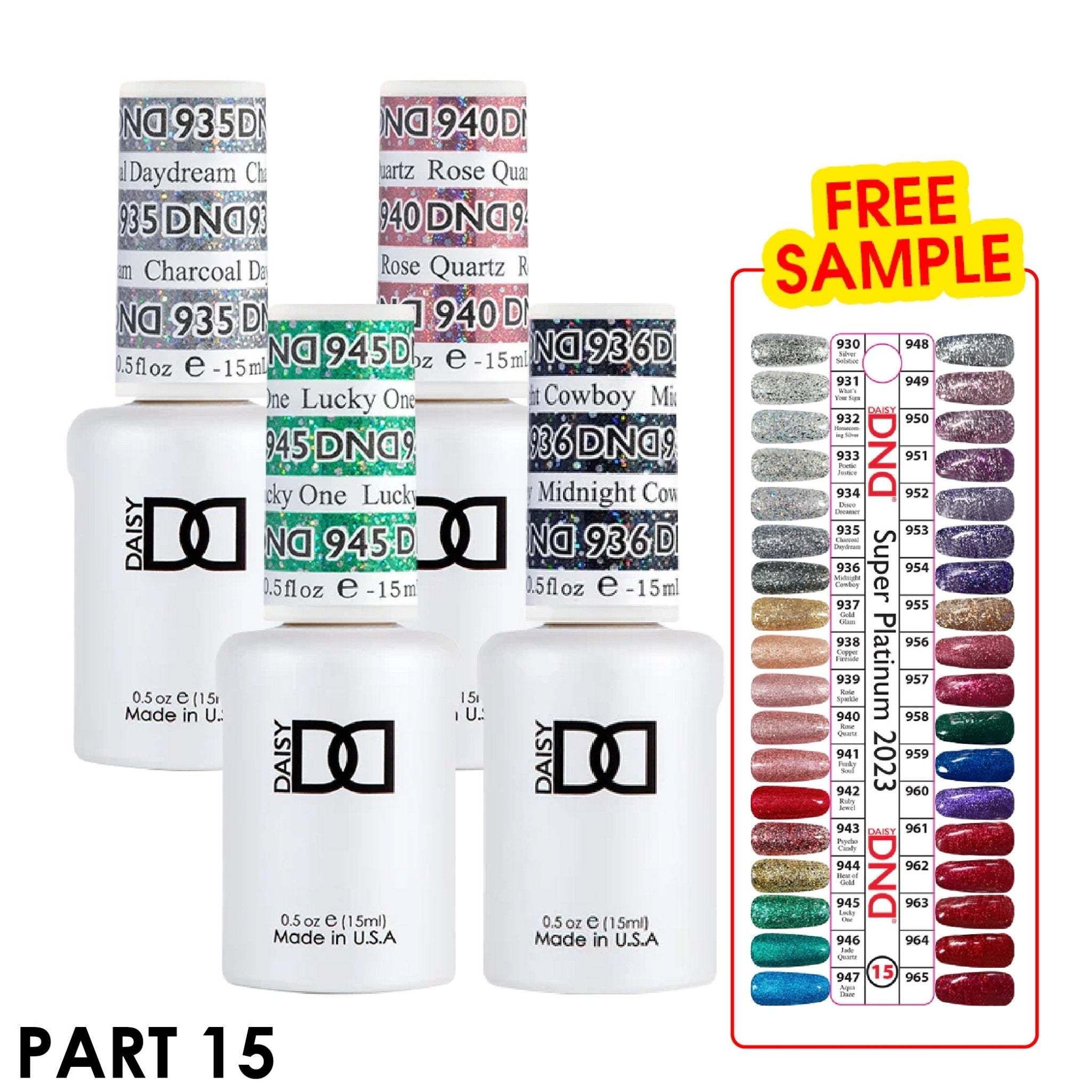 DND Part 15 - Set Of 36 Gel Polish - DTK Nail Supply