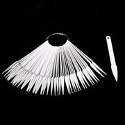 DND Pointing White Tips (50pcs) - DTK Nail Supply