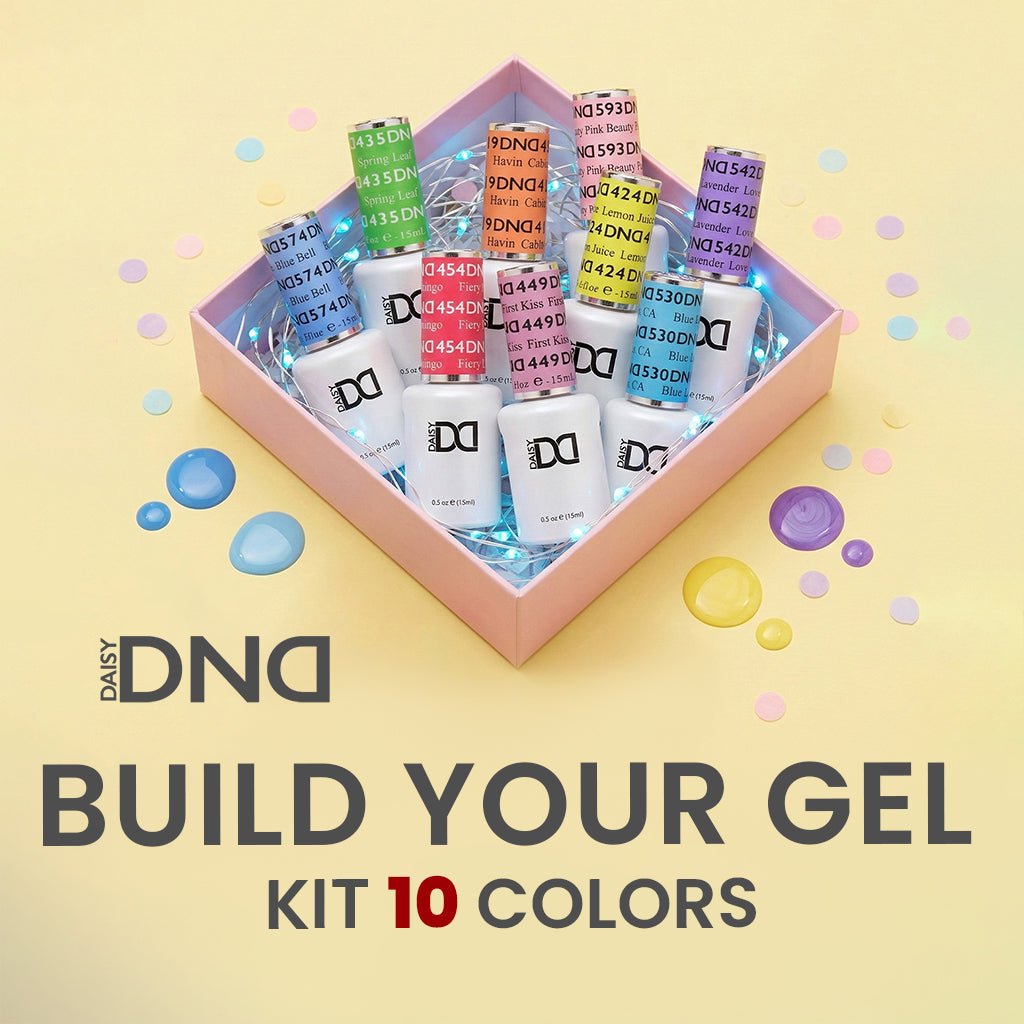 DND Set Gel Polish - Build Your Own 10 Gel Kit - DTK Nail Supply