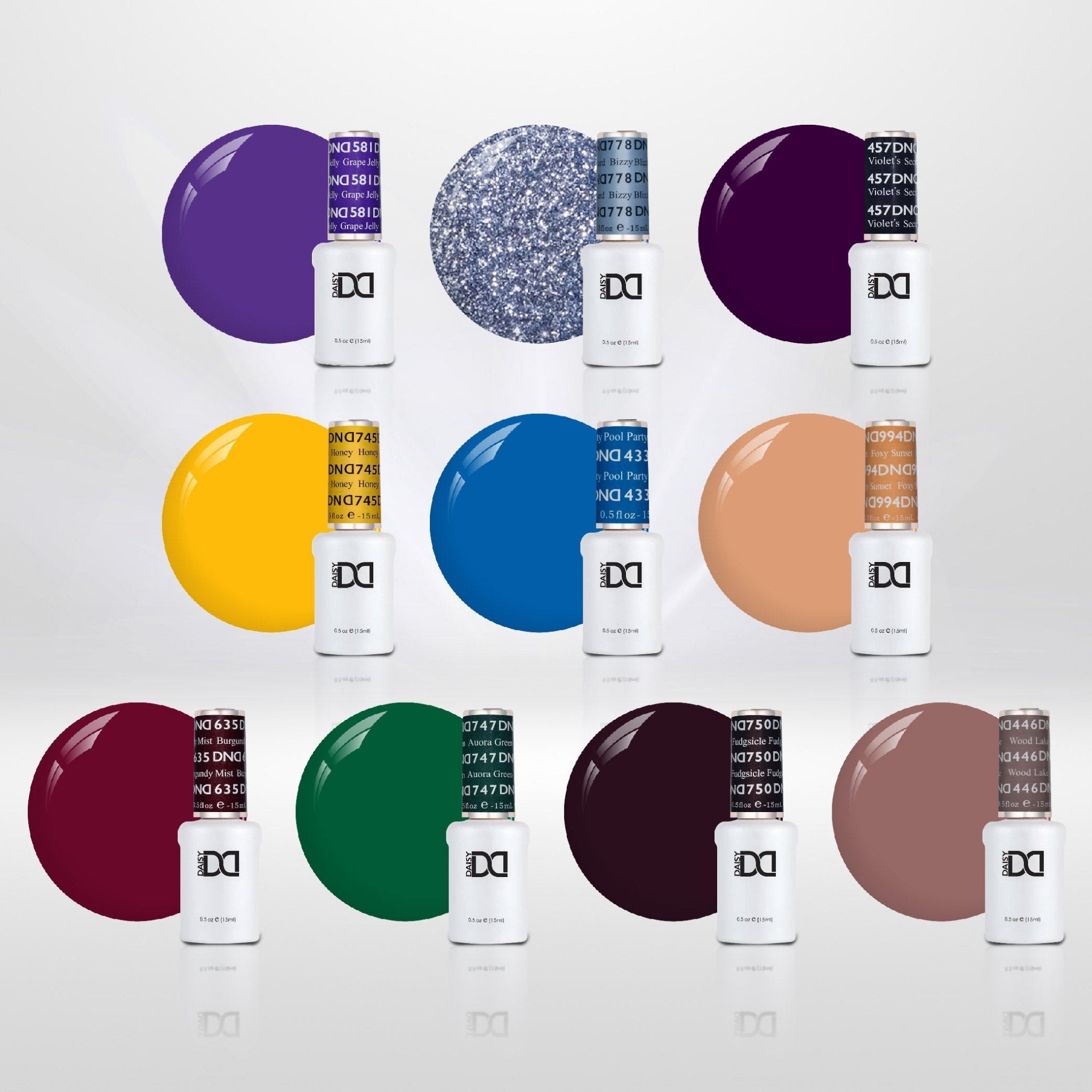 DND Set Gel Polish - Build Your Own 10 Gels Kit - DTK Nail Supply