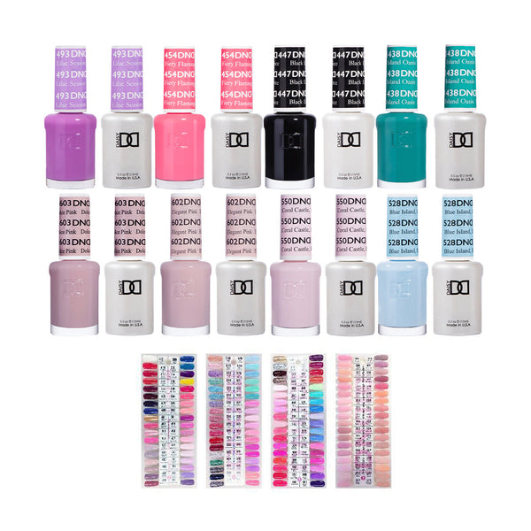 One Line DND 500 Gel & Lacquer Combos by DND - Daisy Nail Designs sold by DTK Nail Supply