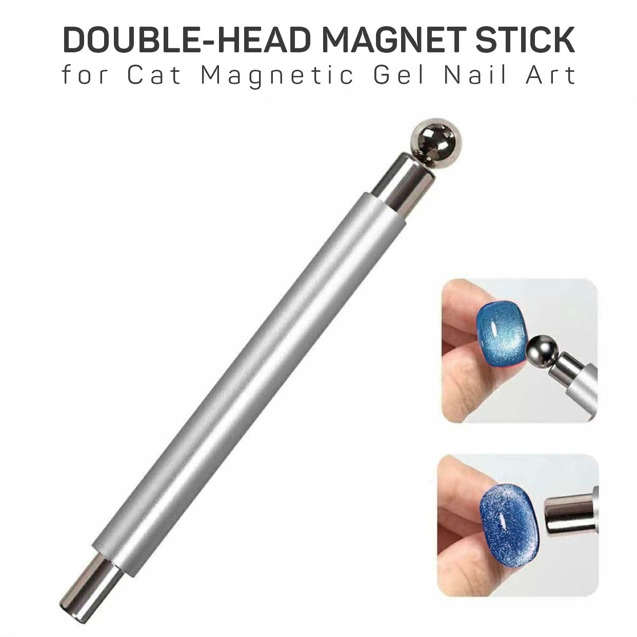 Double - Head Magnet Stick + Bead - DTK Nail Supply