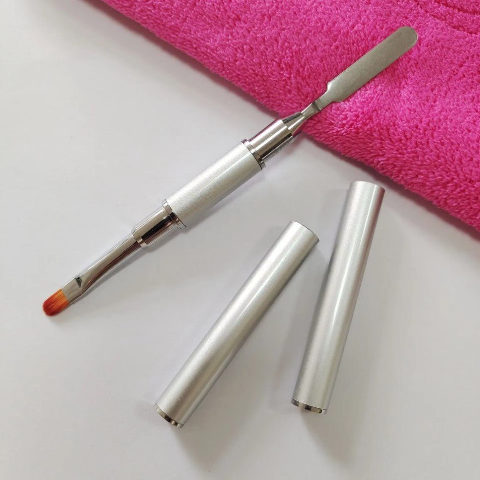 Dual - Ended Nail Brush Gel Nail Pen - White Nail Art Brush