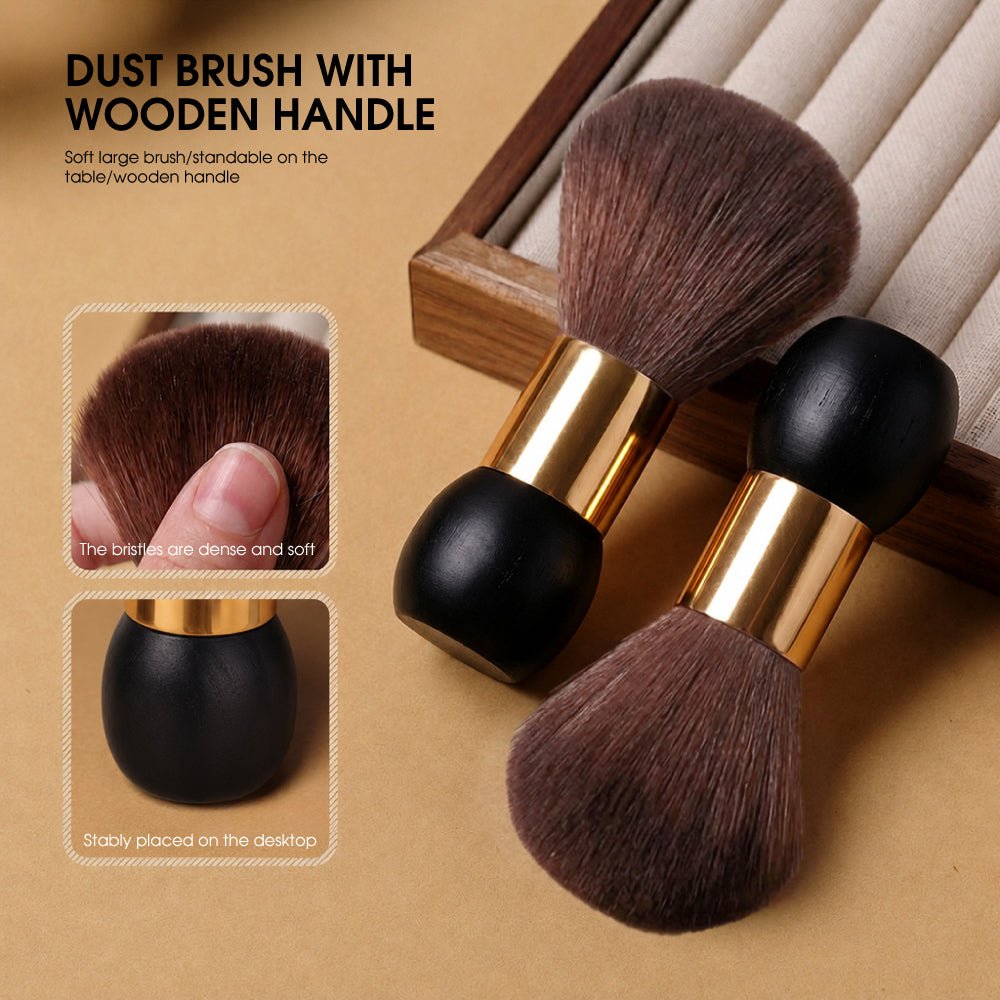 Dust Brush With Wooden Handle - DTK Nail Supply