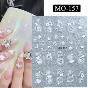3D Nail Art Stickers MO155 - MO157