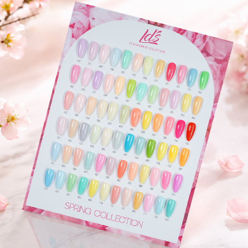LDS Color Craze Set of 72 Gel Polish (0.5oz) - Spring Collection