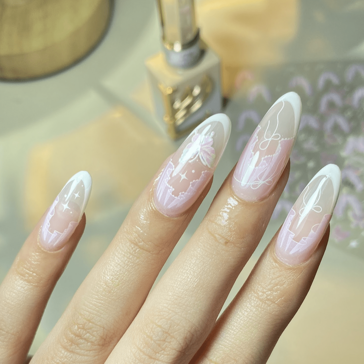 French Lace Nail Sticker - DTK Nail Supply