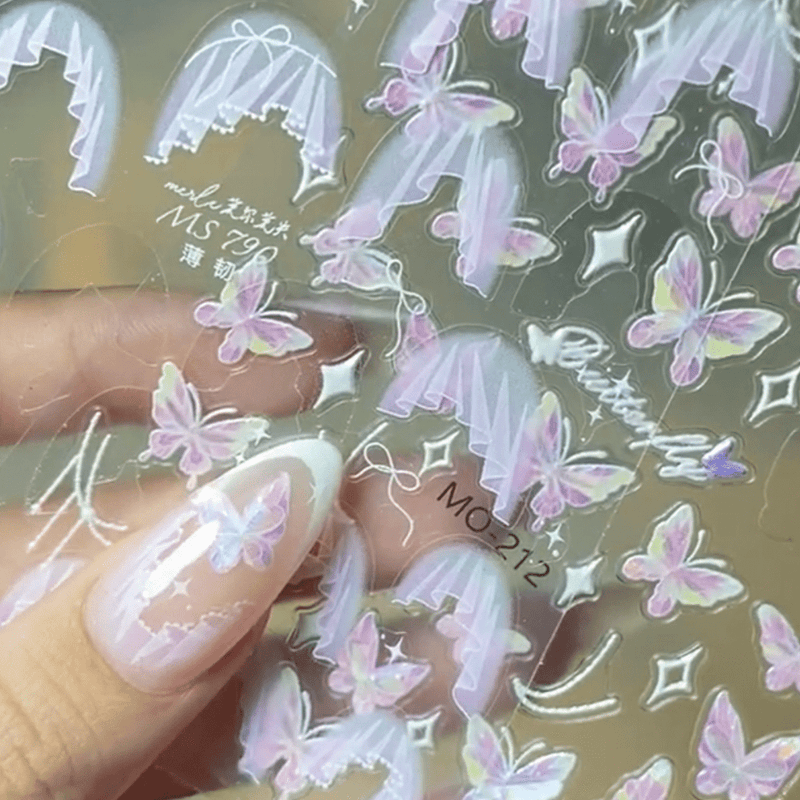 French Lace Nail Sticker - DTK Nail Supply