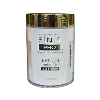 SNS 4-in-1 Pink & White Powder 16oz - French White