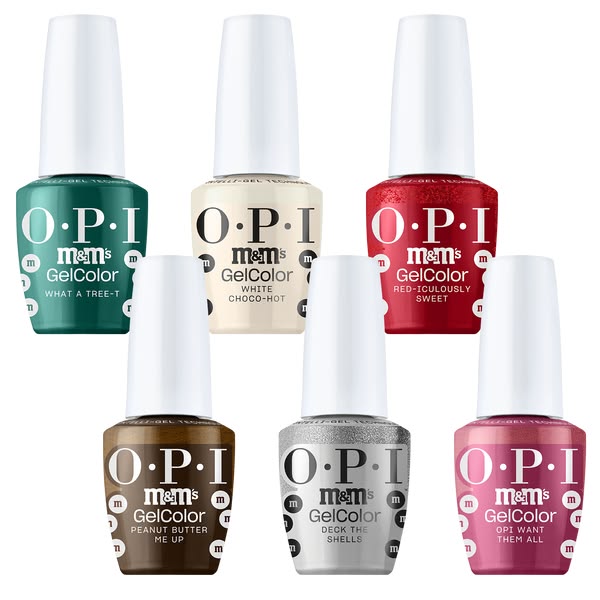 OPI x M&M's Sweeten Your Mani Collection - GelColor Kit #2 (6 Colors) - DTK Nail Supply