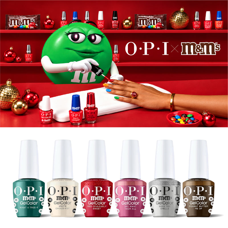 OPI x M&M's Sweeten Your Mani Collection - GelColor Kit #2 (6 Colors) - DTK Nail Supply