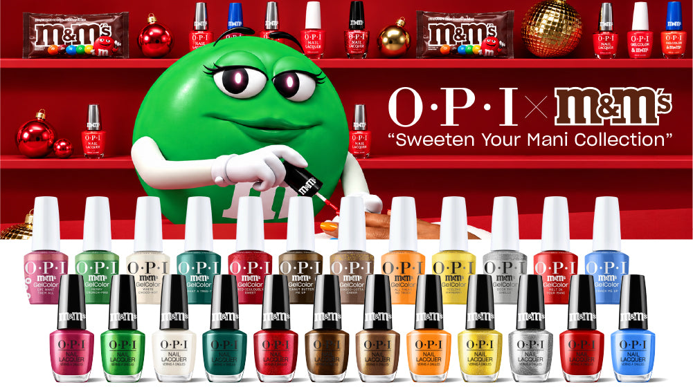 OPI x M&M's Sweeten Your Mani Collection - Gel & Lacquer Duo Set (12 Colors) - DTK Nail Supply