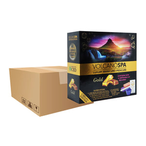  Volcano Spa Case OF 36 A Box Pedicure Spa Kit (10 step) - Gold by La Palm sold by DTK Nail Supply