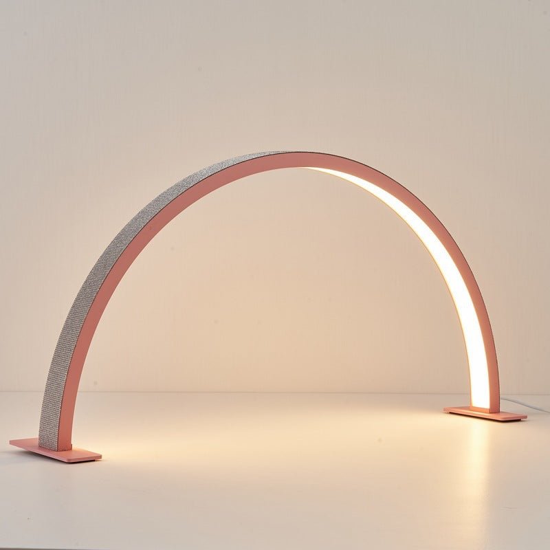 Half Moon LED Lamp (PCS) - Pink With Diamond - DTK Nail Supply