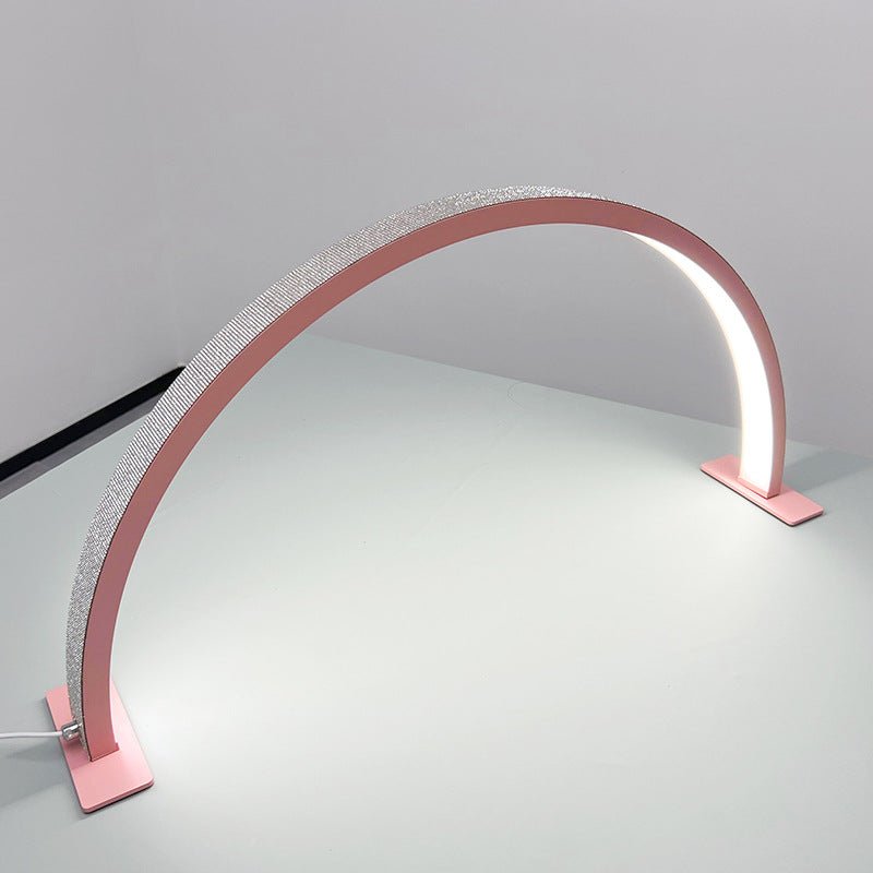 Half Moon LED Lamp (PCS) - Pink With Diamond - DTK Nail Supply
