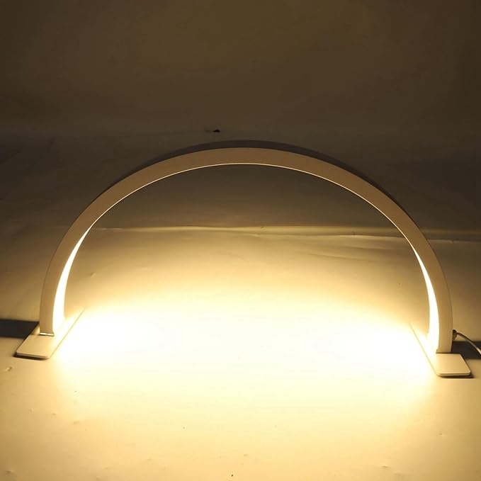 Half Moon LED Lamp (PCS) - White With Diamond - DTK Nail Supply