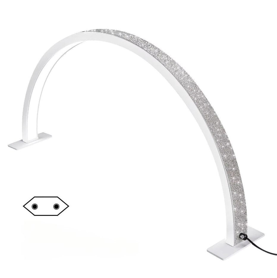 Half Moon LED Lamp (PCS) - White With Diamond - DTK Nail Supply