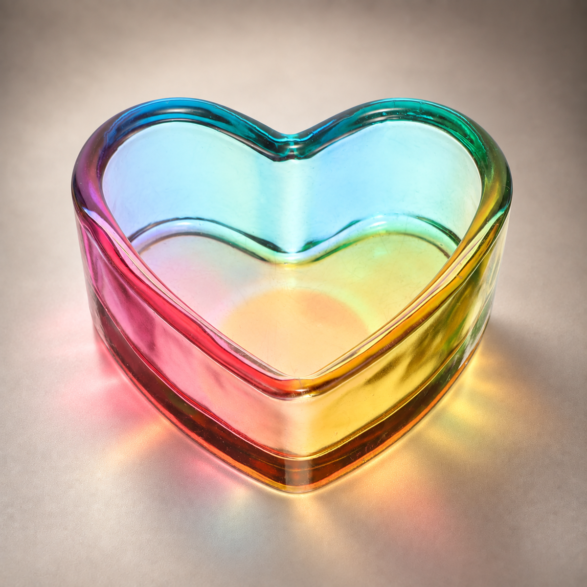 Glass Cup for Nail Liquid - Heart Dappen Dish - DTK Nail Supply