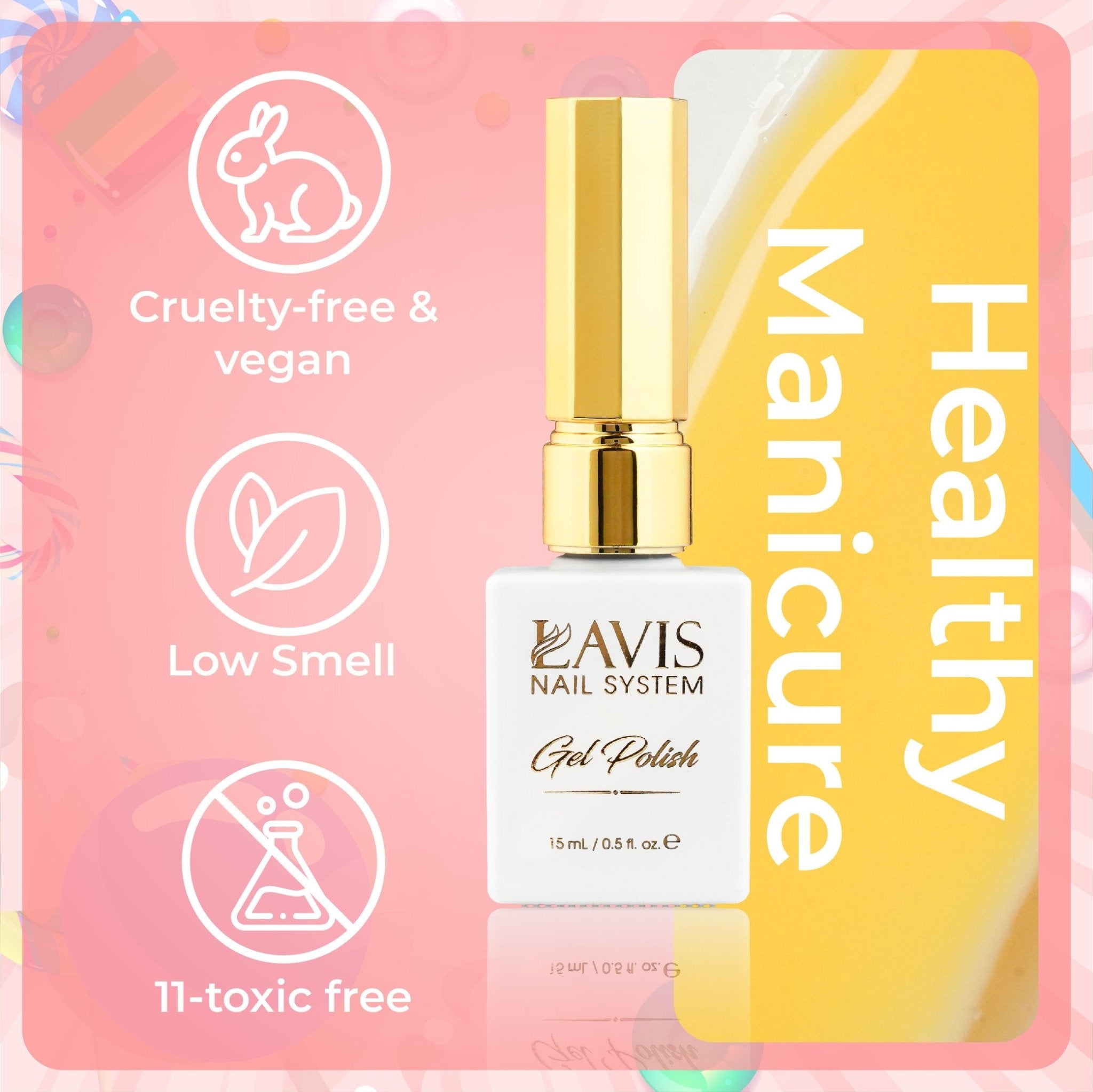 Jelly Gel Polish Colors - Lavis J02 - 22 - Candy Collection - DTK Nail Supply