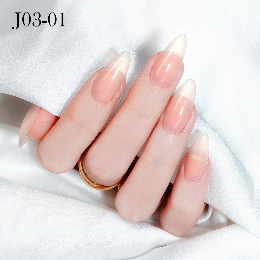 Jelly Gel Polish Colors - Lavis J03 - 01 - Bare With Me Collection - DTK Nail Supply