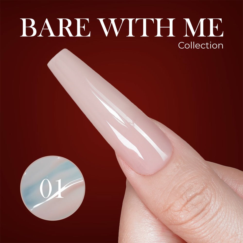 Jelly Gel Polish Colors - Lavis J03 - 01 - Bare With Me Collection - DTK Nail Supply