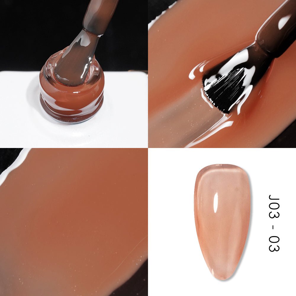 Jelly Gel Polish Colors - Lavis J03 - 03 - Bare With Me Collection - DTK Nail Supply