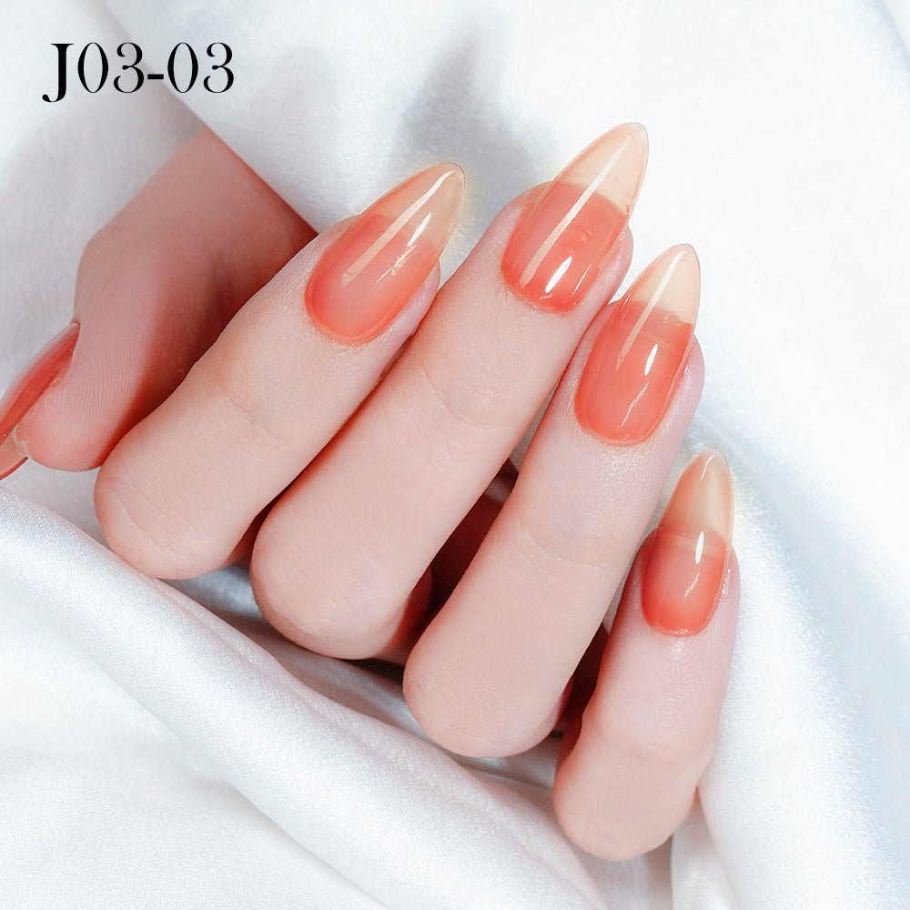Jelly Gel Polish Colors - Lavis J03 - 03 - Bare With Me Collection - DTK Nail Supply
